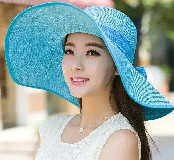 Summer Korean version of the tide hat female folding summer beach hat sun hat - Velora