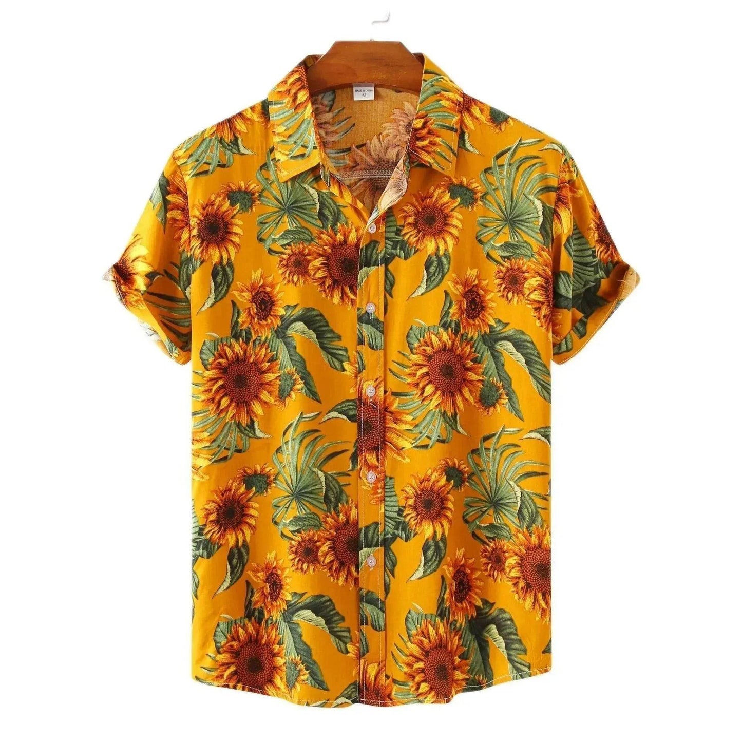 Summer Men's Hawaiian 3D Digital Printing Shirt Short Sleeve - Velora