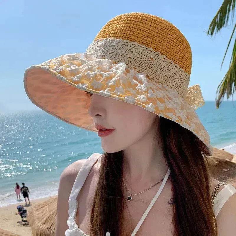 Summer Seaside Vacation Sun Protection Sun Hat Fashion Foldable - Velora