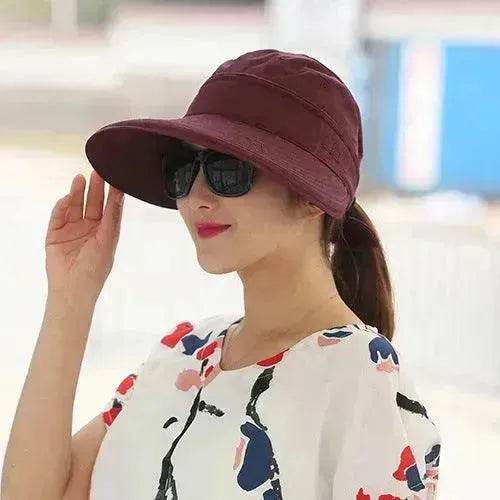 Summer Sunshade Ladies Foldable Summer Hat - Velora