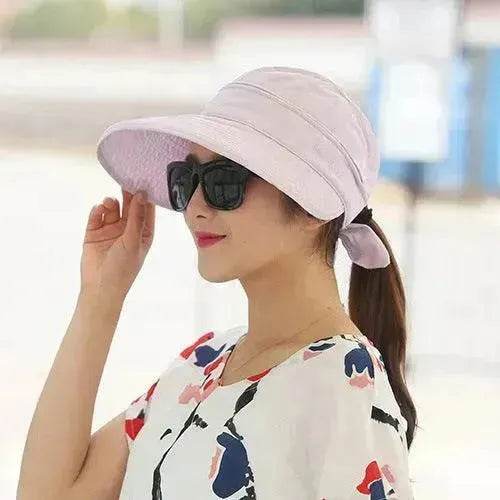 Summer Sunshade Ladies Foldable Summer Hat - Velora