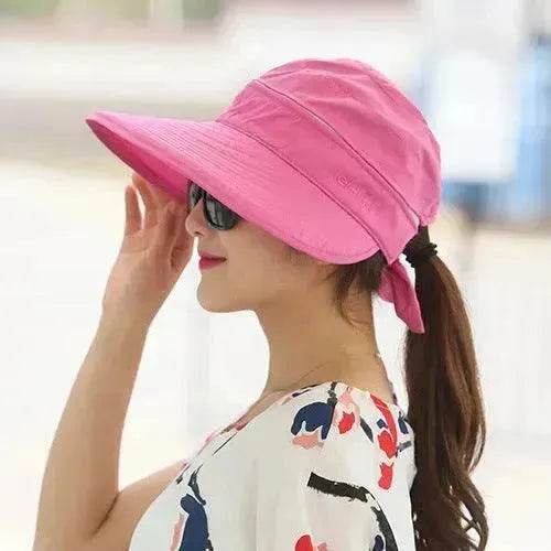 Summer Sunshade Ladies Foldable Summer Hat - Velora