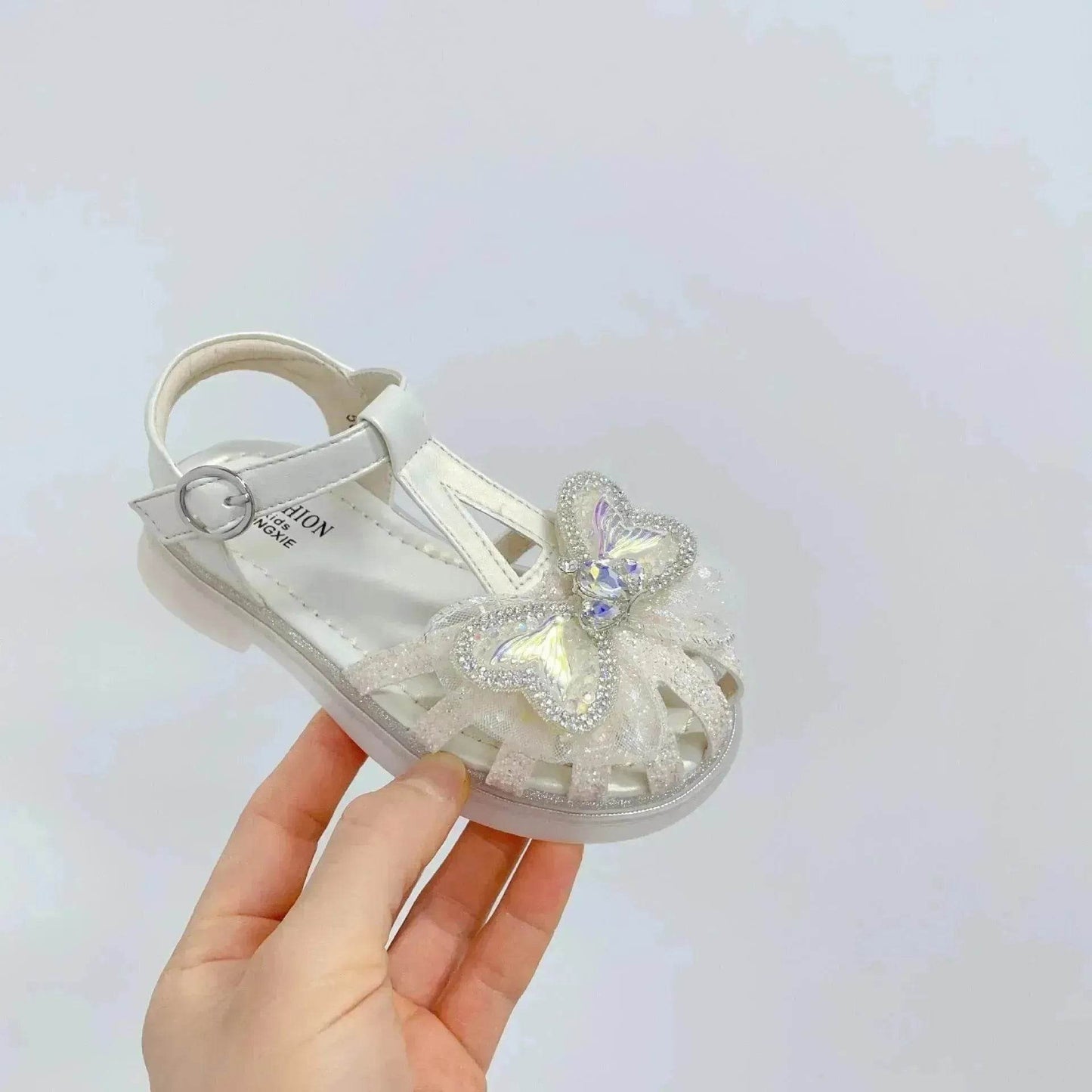 Sweet Western Style Mermaid Tail Bowknot Baby Hollow Out Bird's Nest Sandal - Velora