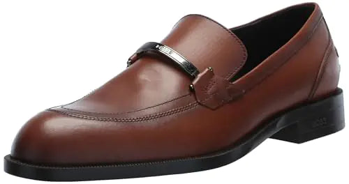 BOSS Tayil Fine Leather Loafer Acorn 8.5