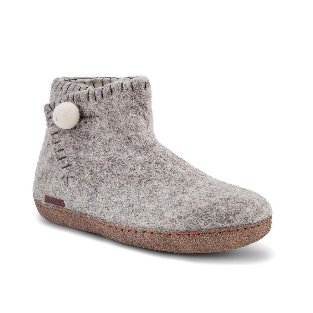 The Daisy - Grey with Leather - Velora Luxury Fashion