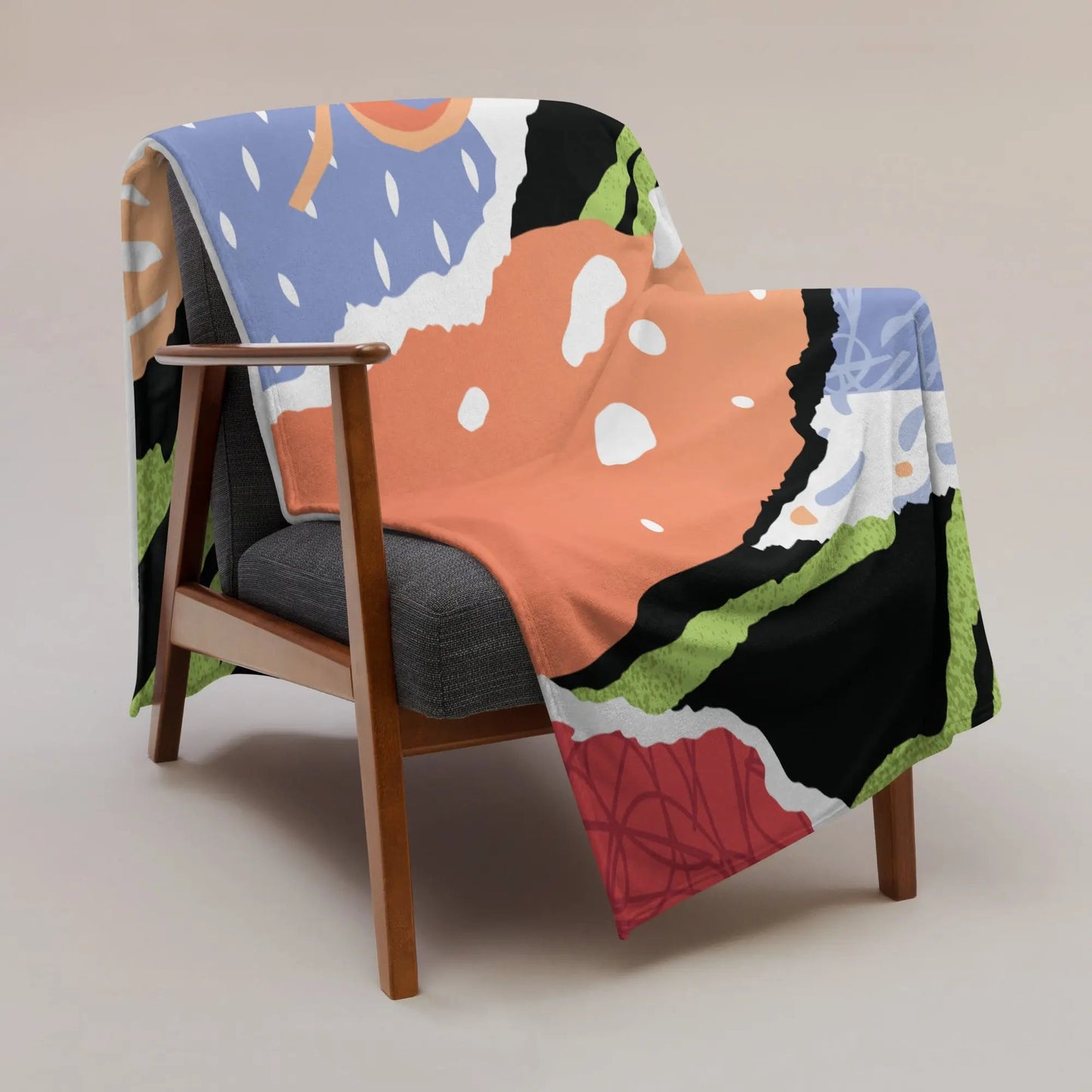 Throw Blanket - Pop Art Green