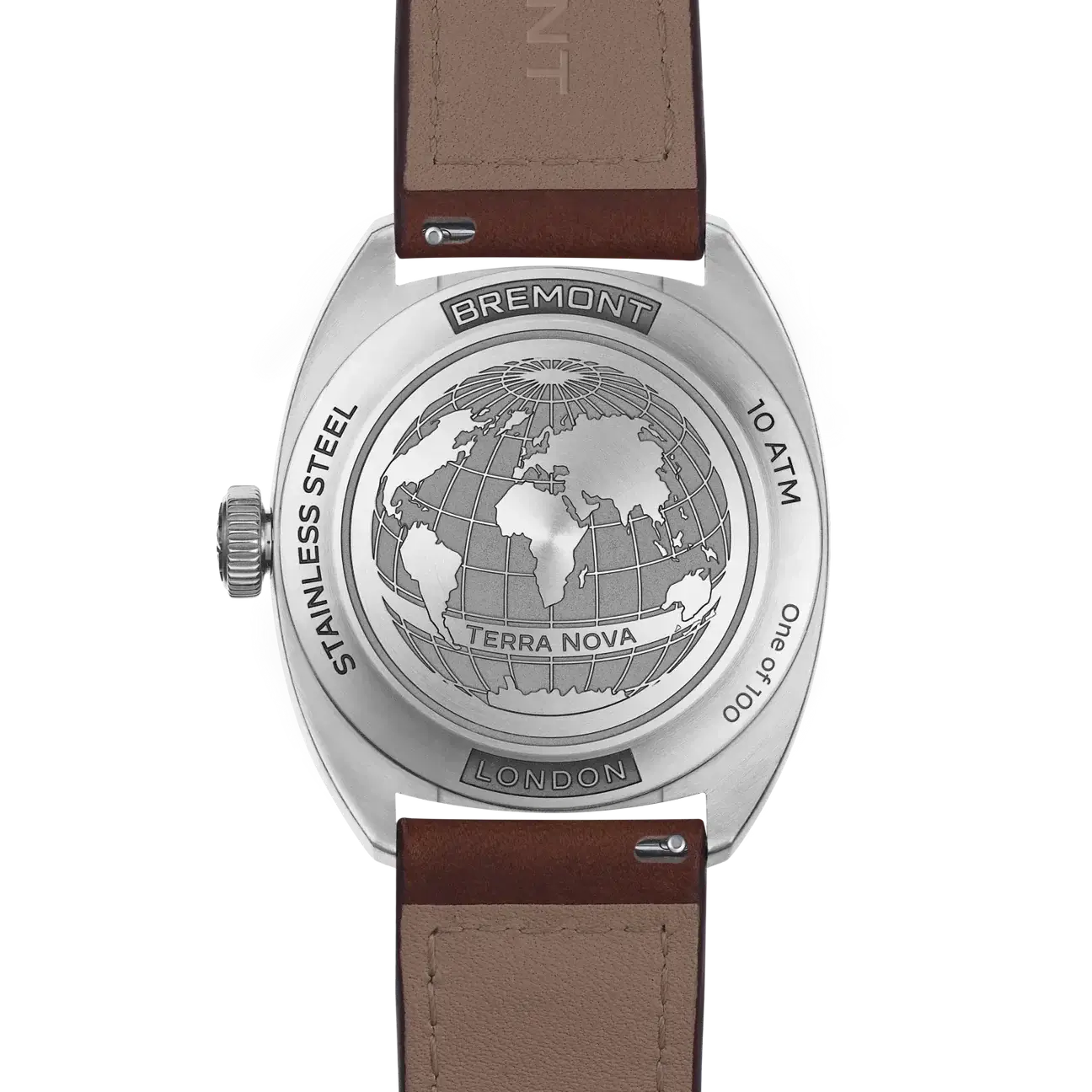 Bremont Terra Nova 40.5 Date 'Caramel' TN40-DT-SS-BR-L-S - Velora