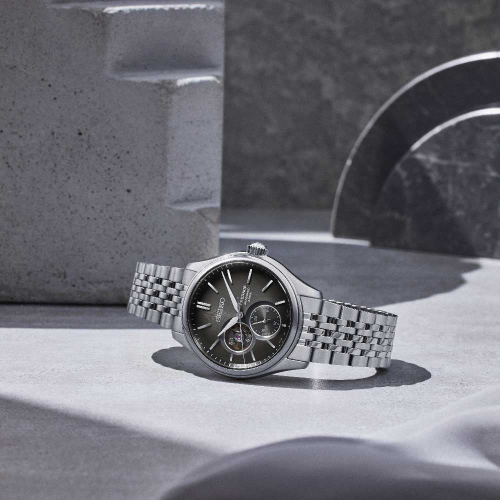 SEIKO Presage Classic Semi-Skeleton Sumiiro Silver | SPB471