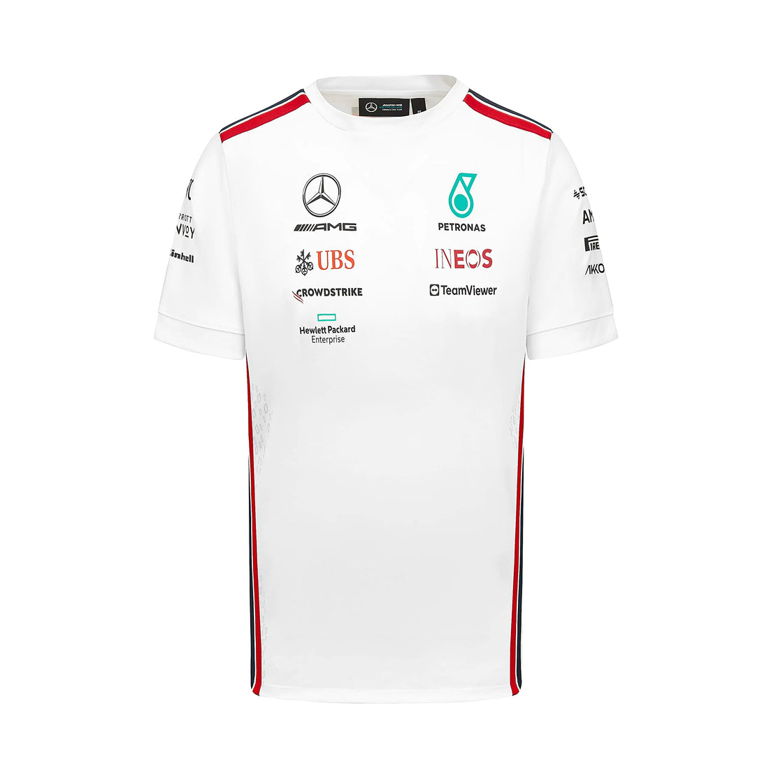 Mercedes AMG Petronas Formula One Team - Official Formula 1 Merchandise Collection - 2023 Team T-Shirt - White - Men - Size: L