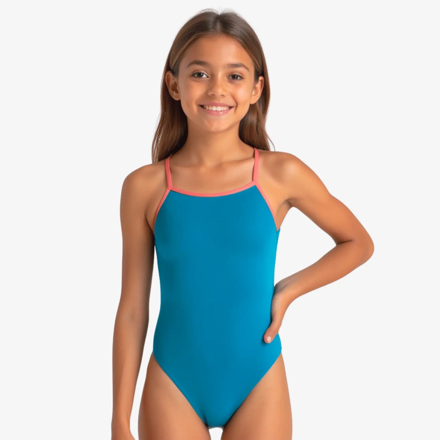 Tropic Open-Back One-Piece Performance Swimsuit by Norca