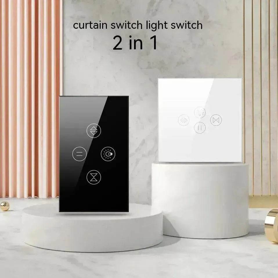 Tuya Smart WiFi Roller Shutter Curtain Light Wall Switch Voice Control Work With Alexa - Velora