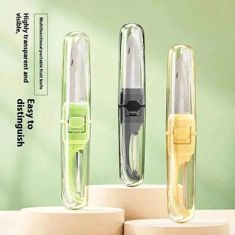 Two-in-one Portable Home Folding Double Head Fruit Knife Peeler - Velora