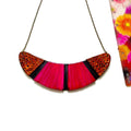 Unique Statement Jewelry Set in Pink Yellow & Black - Velora Luxury Fashion