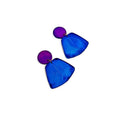 Unique Statement Necklace Handmade & Painted Blue Black Purple - Velora Luxury Fashion