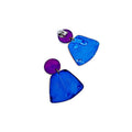 Unique Statement Necklace Handmade & Painted Blue Black Purple - Velora Luxury Fashion