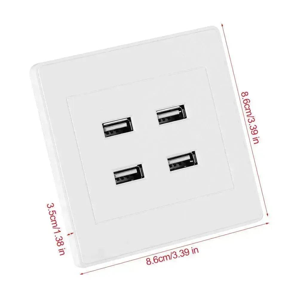 USB charging wall socket panel - Velora