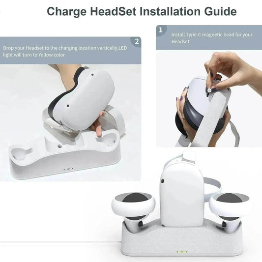 VR Glasses Handle Magnetic Charging Base - Velora
