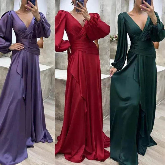 Women's Fashion Dress Solid Color