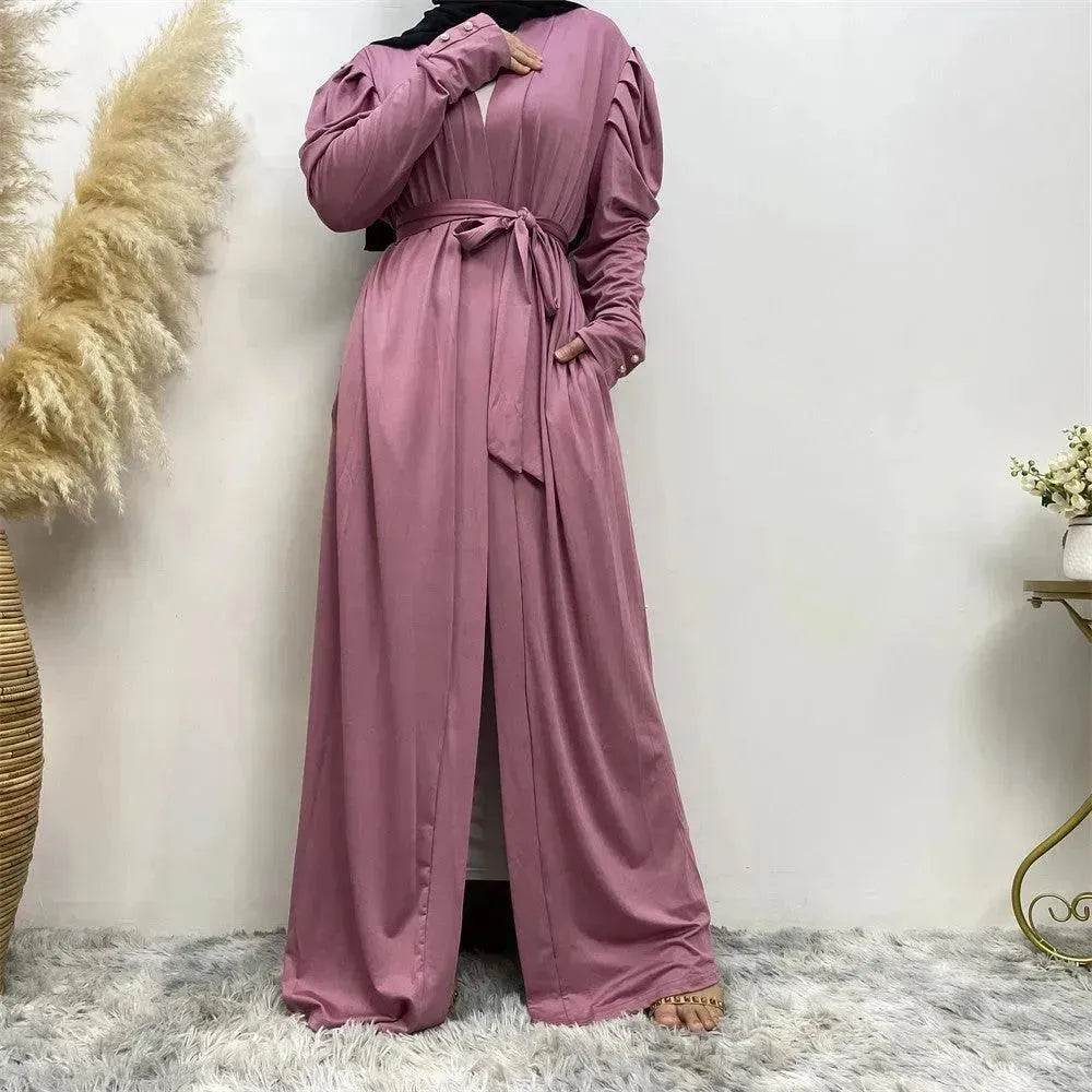 Women's Fashion Simple Solid Color Arab Cardigan - Velora