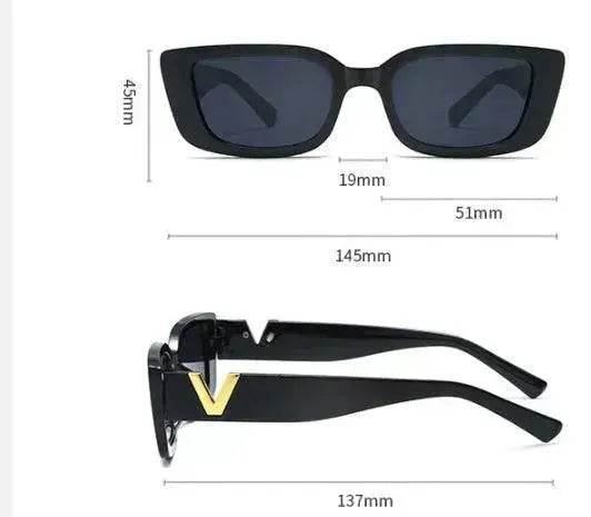 Women's Square Hip Hop Jelly Sunglasses - Velora