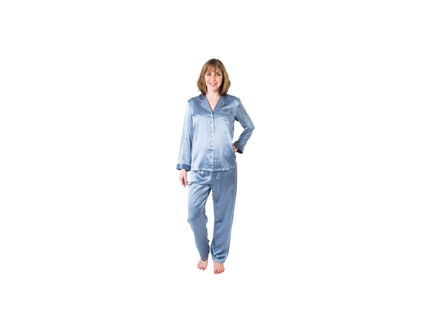Women's  Mulberry Silk Pajama Set Twilight Forsters Finery