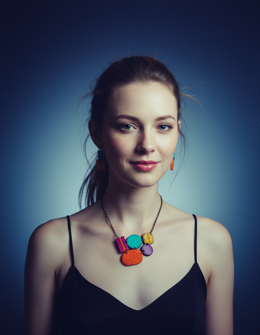 Multicolored Statement Pendant Necklace Handmade - Velora Luxury Fashion
