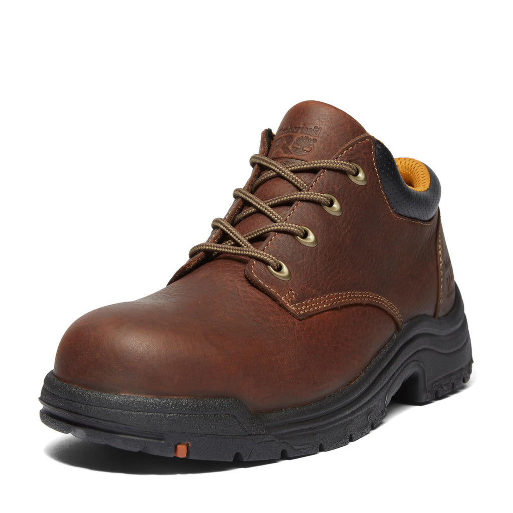 Titan Pro Oxford Work Shoe: Alloy Safety Toe - Haystack Brown