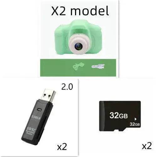 X2 HD Mini Children Cartoon Kids Digital Camera - Velora