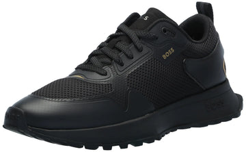 BOSS Elegant Logo Mesh Sneaker Black Currant 13