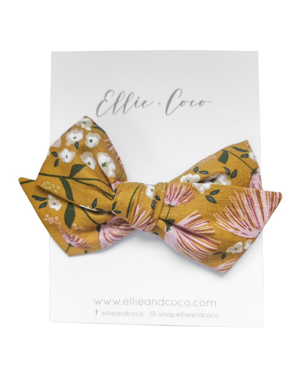 Blush 'n Butterscotch Oversize Bow - Velora