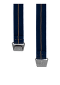 YEMA Marine Nationale Parachute Watch Band Blue 19mm | SYMN39-G-SS - Velora Luxury Fashion