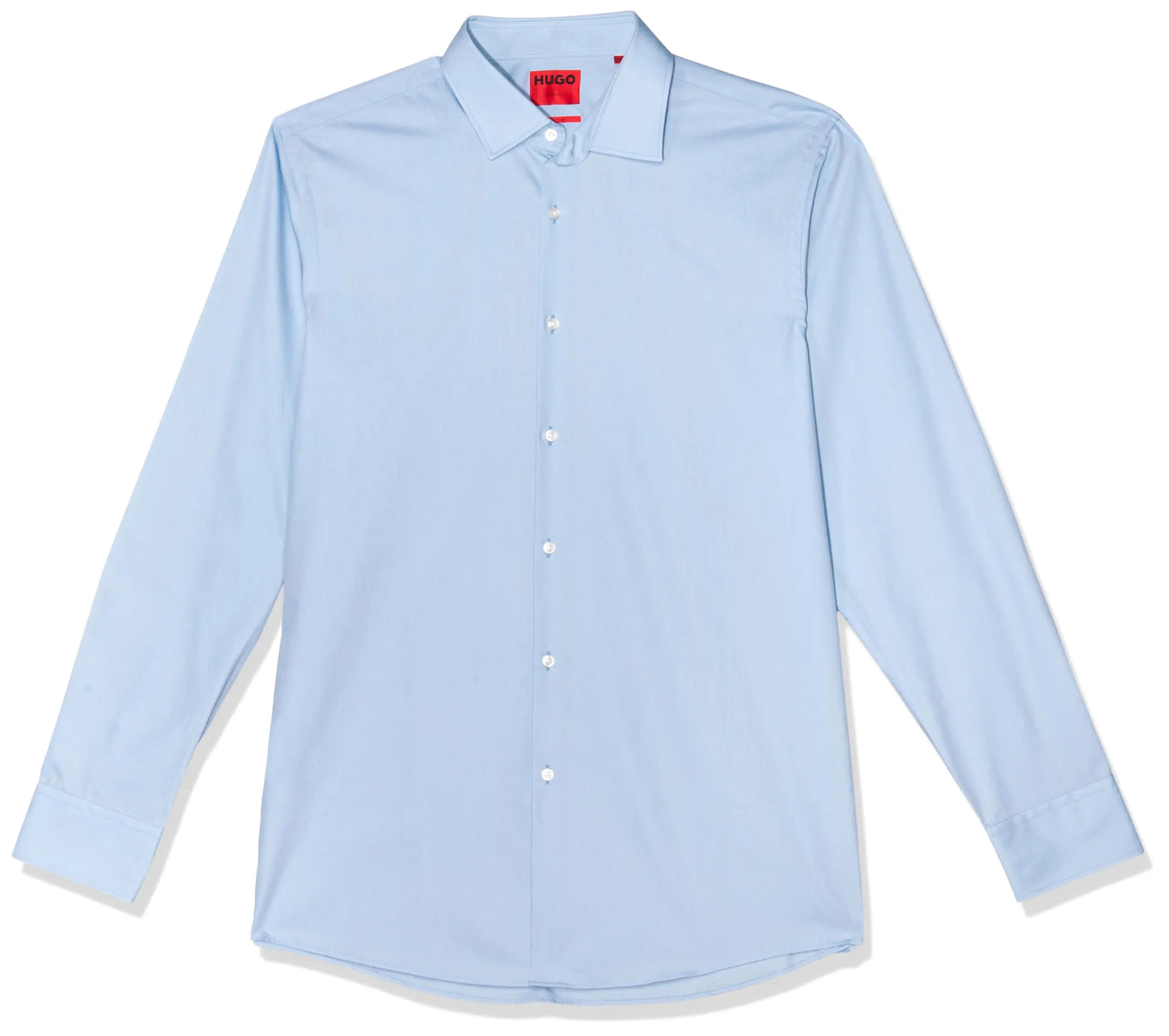 HUGO Essential Pure Cotton Dress Shirt - Light Blue 16.5R