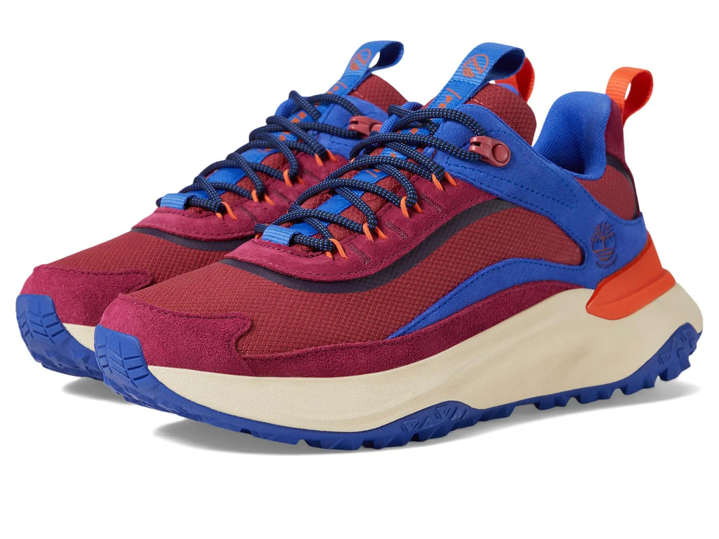 Timberland Womens Motion Access Low Lace Up Waterproof Sneaker Dark Pink Mesh 6.5 Wide