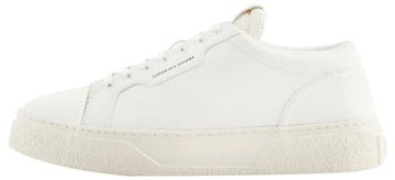A | X ARMANI EXCHANGE Mens Classic Lion Clean Sneaker White 9
